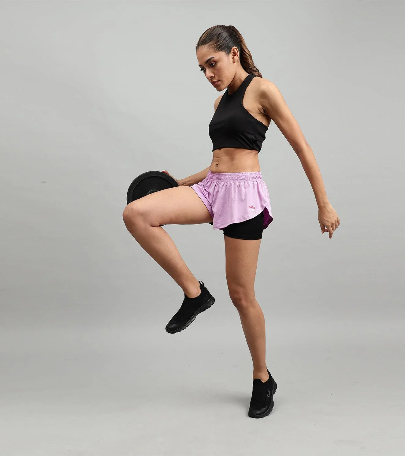 Women's Running & Yoga shorts with compression - wodarmour