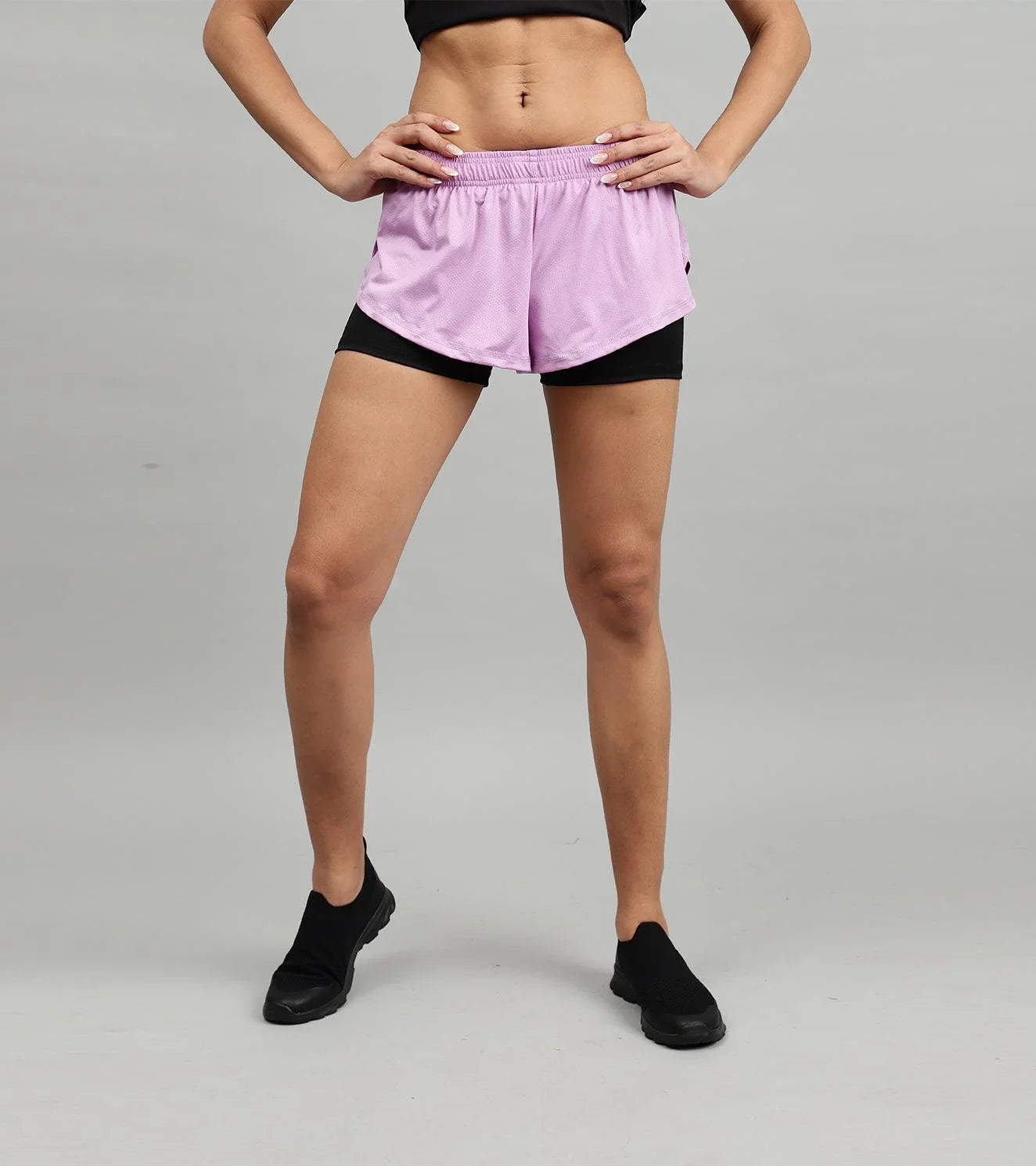 Women's Running & Yoga shorts with compression - wodarmour