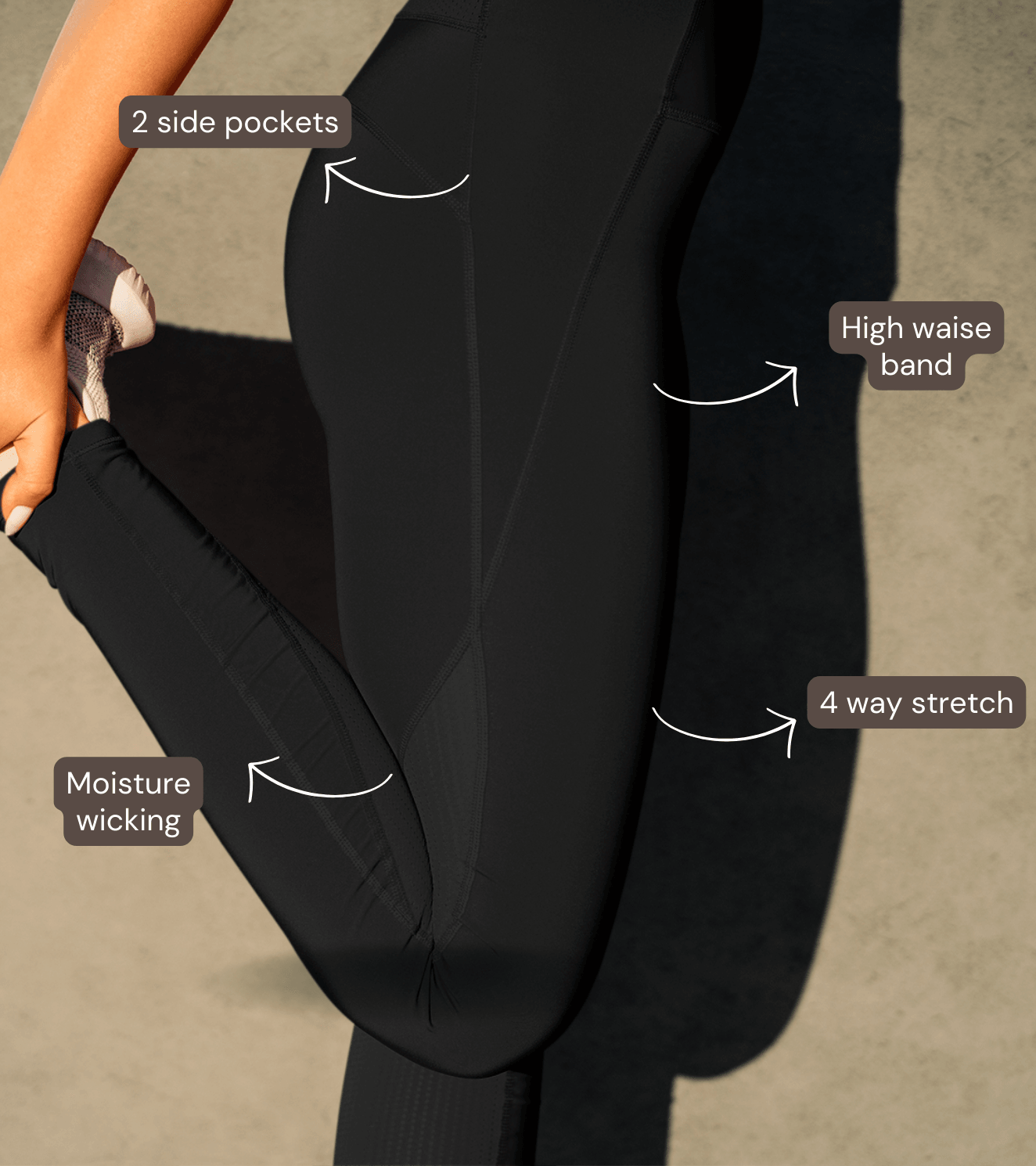 Women's Yoga pants (Black) - wodarmour