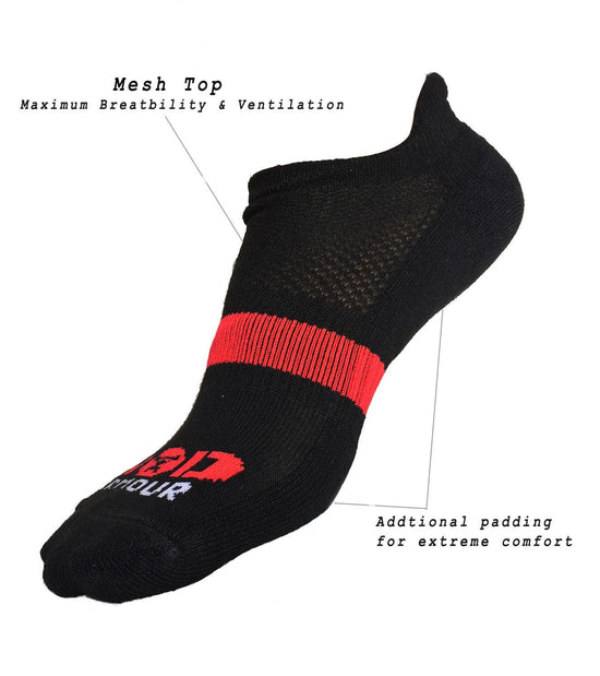 Ankle Length Breathable Training Socks Black - wodarmour