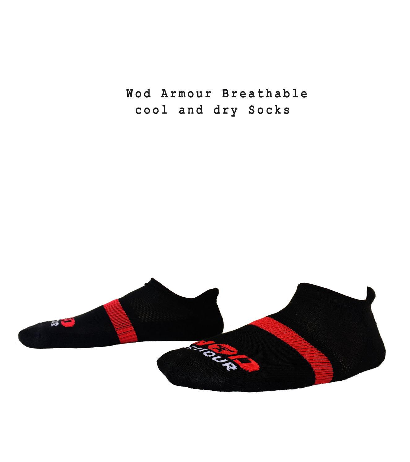 Ankle Length Breathable Training Socks Black - wodarmour