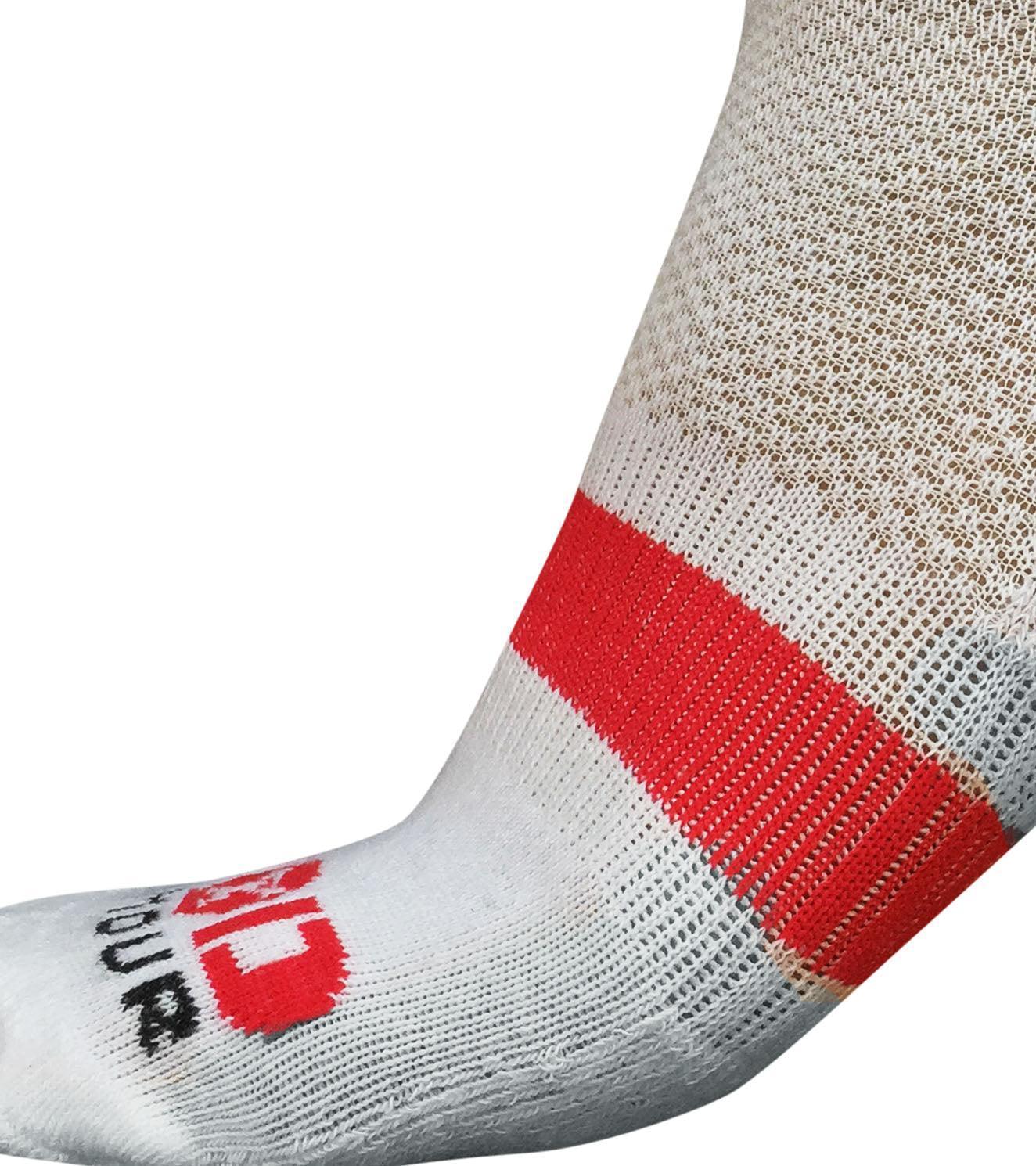 Ankle Length Breathable Training Socks White - wodarmour