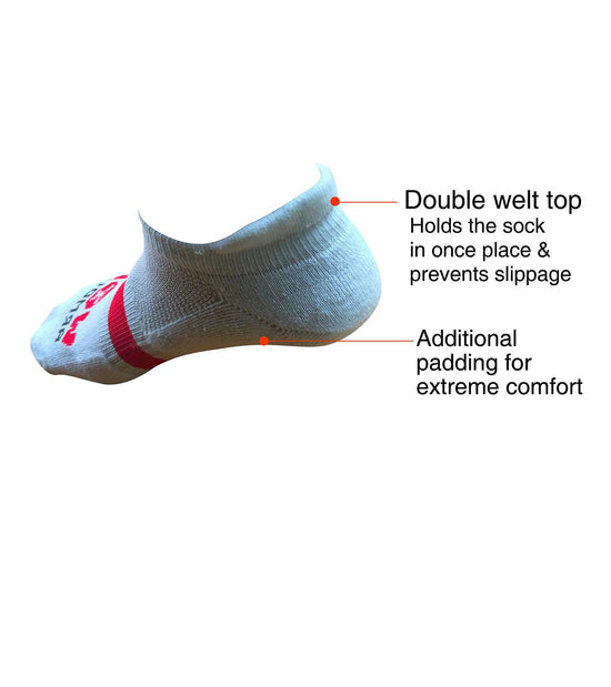Ankle Length Breathable Training Socks White - wodarmour