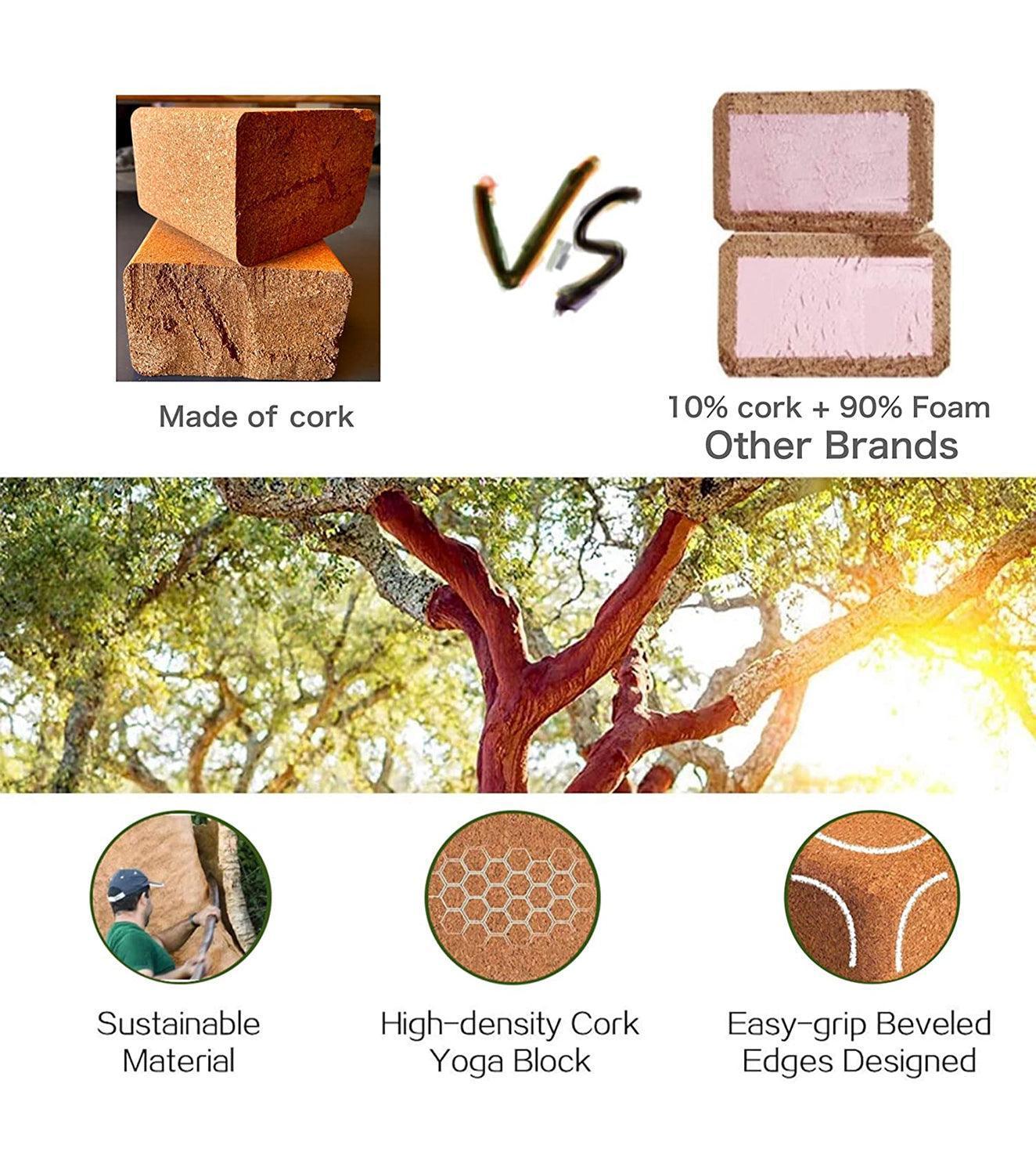 Cork Yoga block - wodarmour