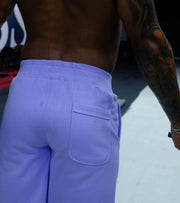 Drawstring Jersey Shorts (Lavander) - wodarmour