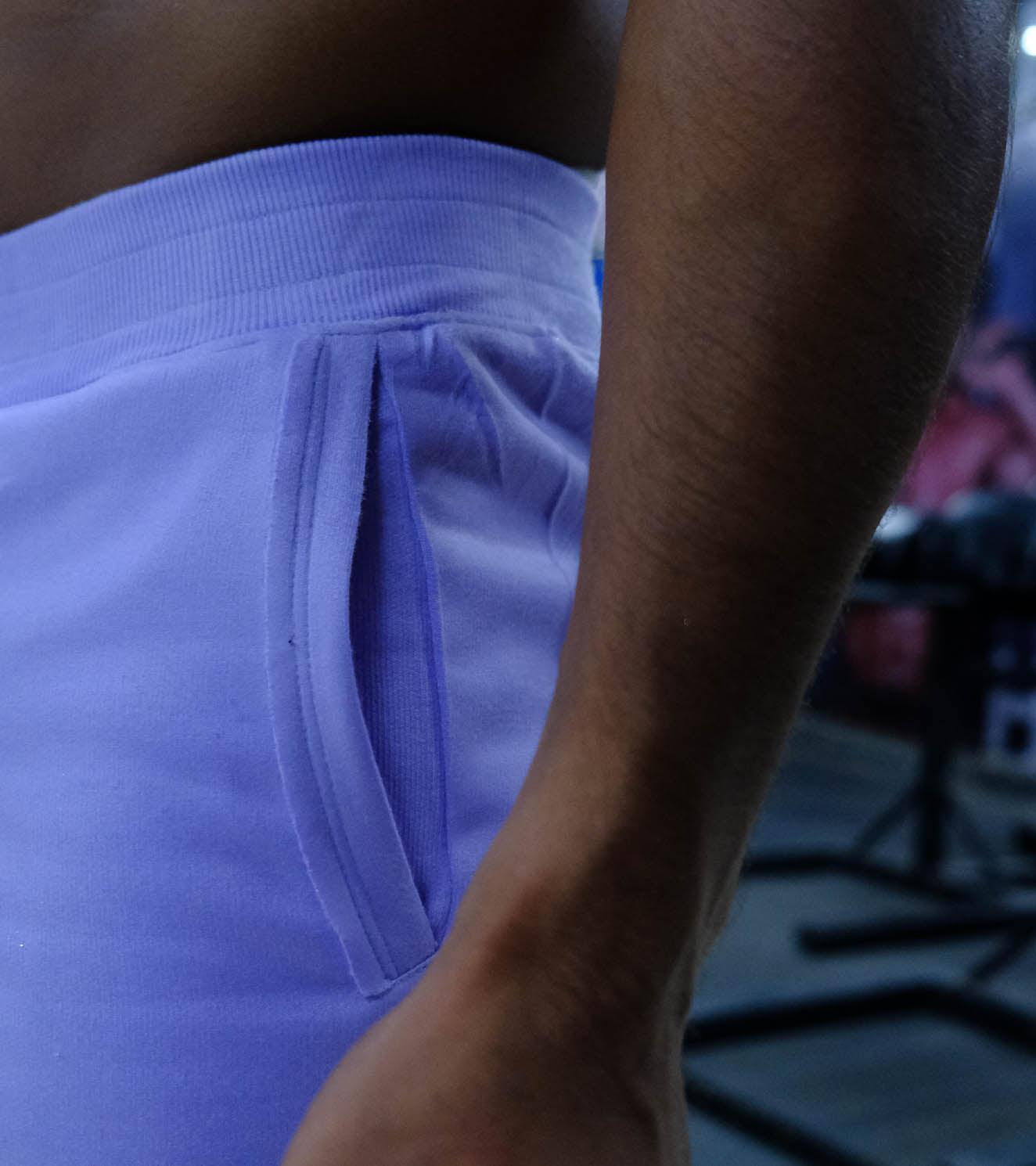 Drawstring Jersey Shorts (Lavander) - wodarmour