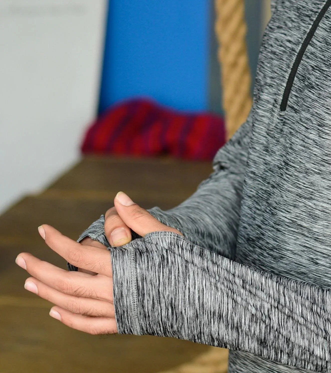 Men's Dry Fit Half Zip Long Sleeve Running T-Shirt - wodarmour