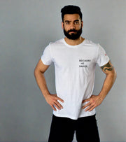 Men's "he dared" T-Shirt(White) - wodarmour