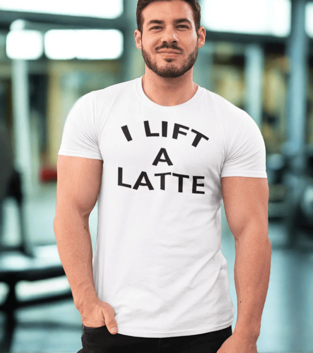 Men's "I Lift A Latte " T-Shirt - wodarmour