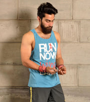 Men's Running Tank Top (Dodger Blue) - wodarmour