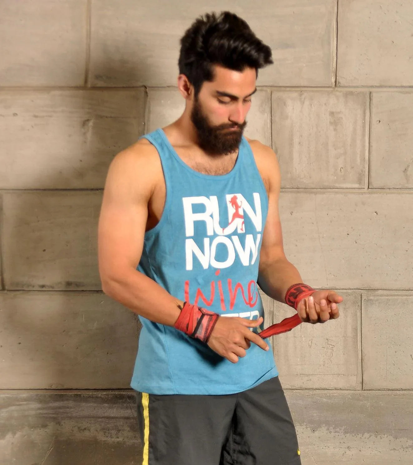 Men's Running Tank Top (Dodger Blue) - wodarmour