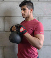 Men's training t-shirt (Brick Red) - wodarmour