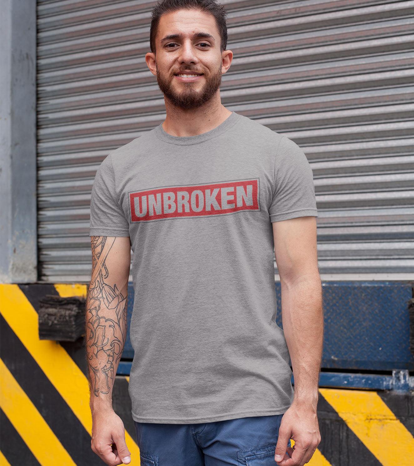 Men's Unbroken T-shirt (Rhino Grey) - wodarmour