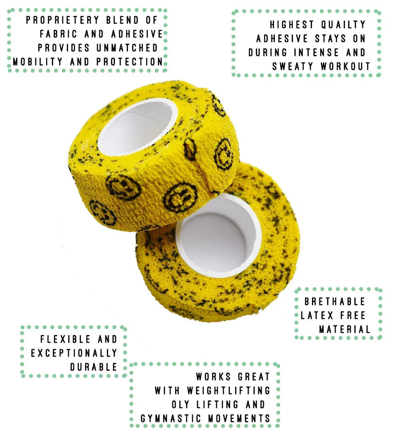 Stretchy Athletic Hook Grip Tape for Weightlifters - wodarmour