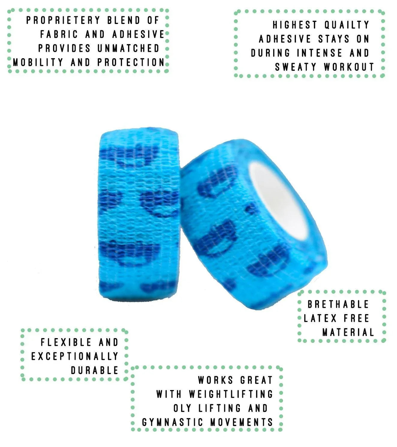 Stretchy Athletic Hook Grip Tape for Weightlifters - wodarmour