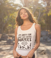 Women's Burpees Tank Top (White) - wodarmour