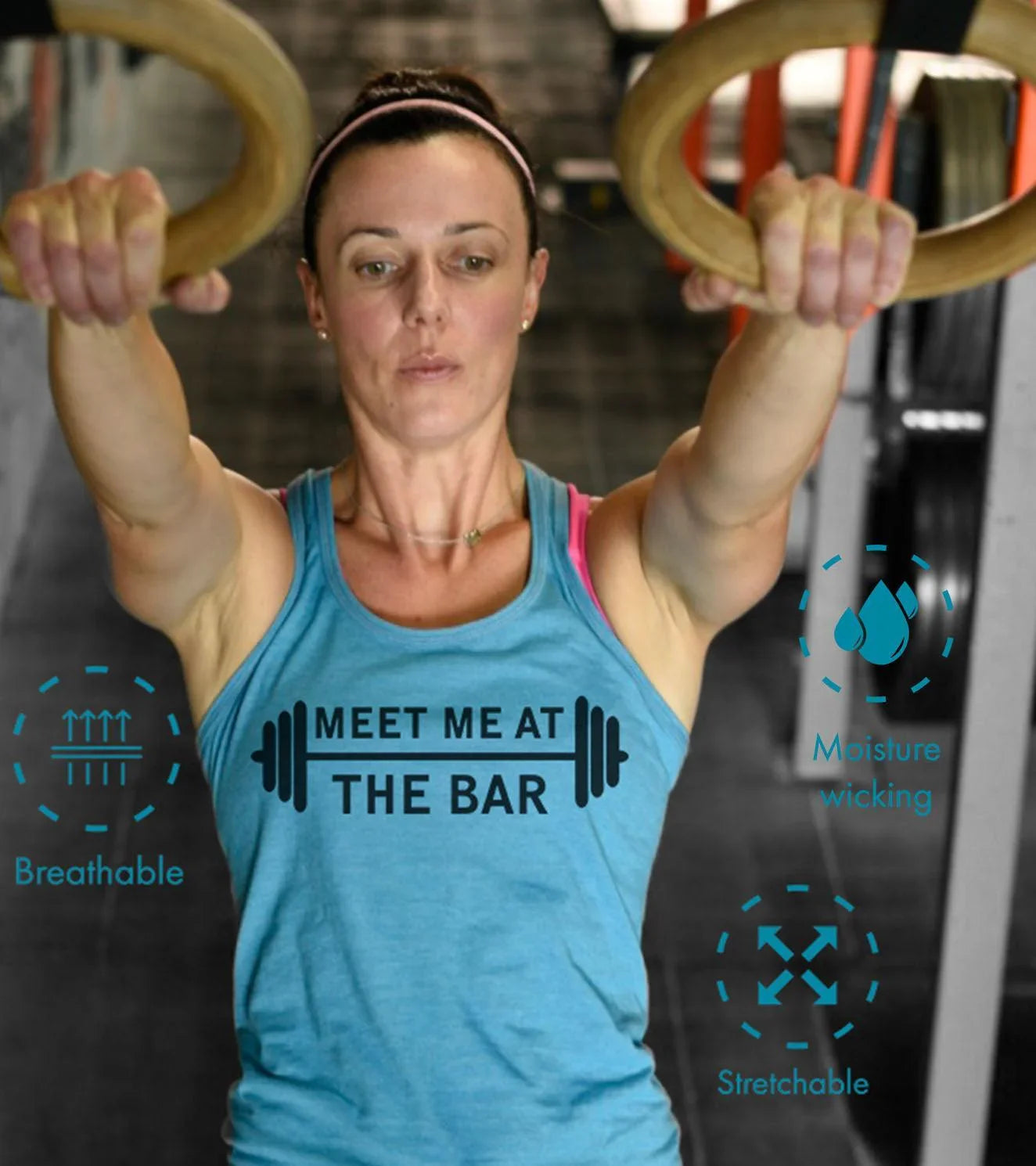 Women's MMATB Tank Top(Dodger Blue) - wodarmour