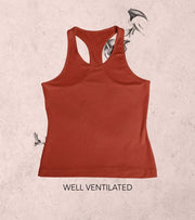 Women's Tank Top (Brick Red) - wodarmour