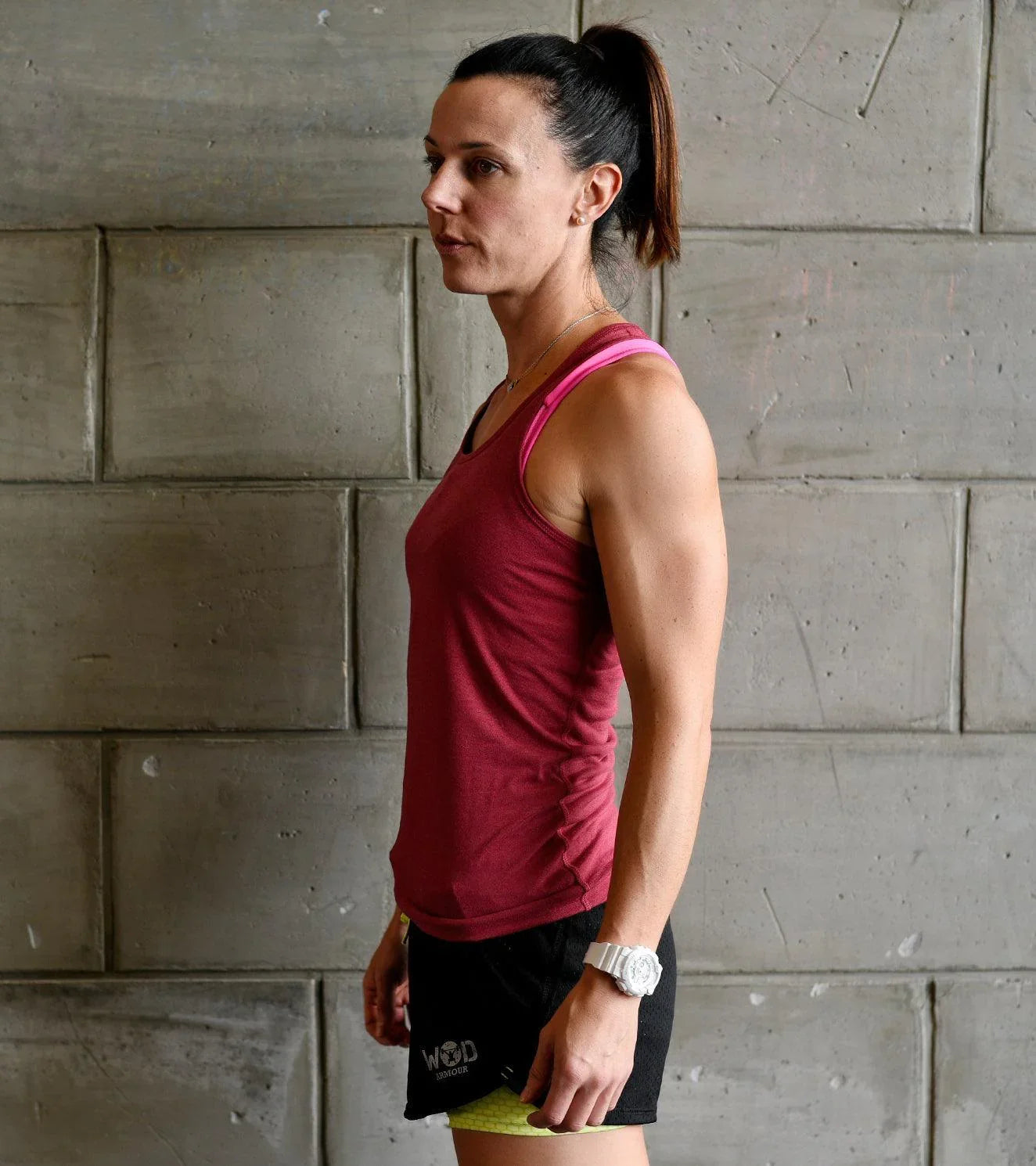 Women's Tank Top (Brick Red) - wodarmour