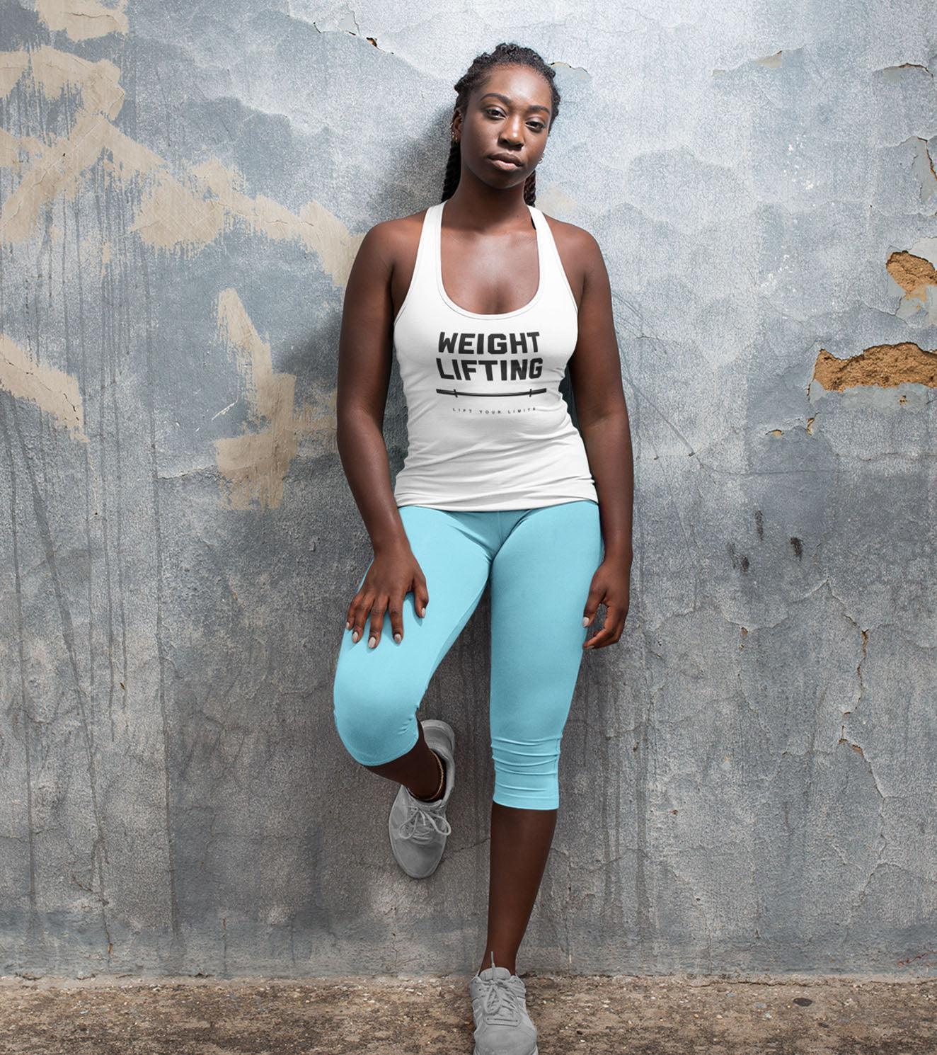 Women's Weight Lifting Tank Top (White) - wodarmour