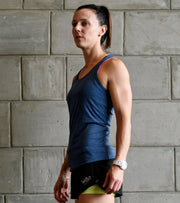 Women's Yoga Tank Top (Admiral Blue) - wodarmour