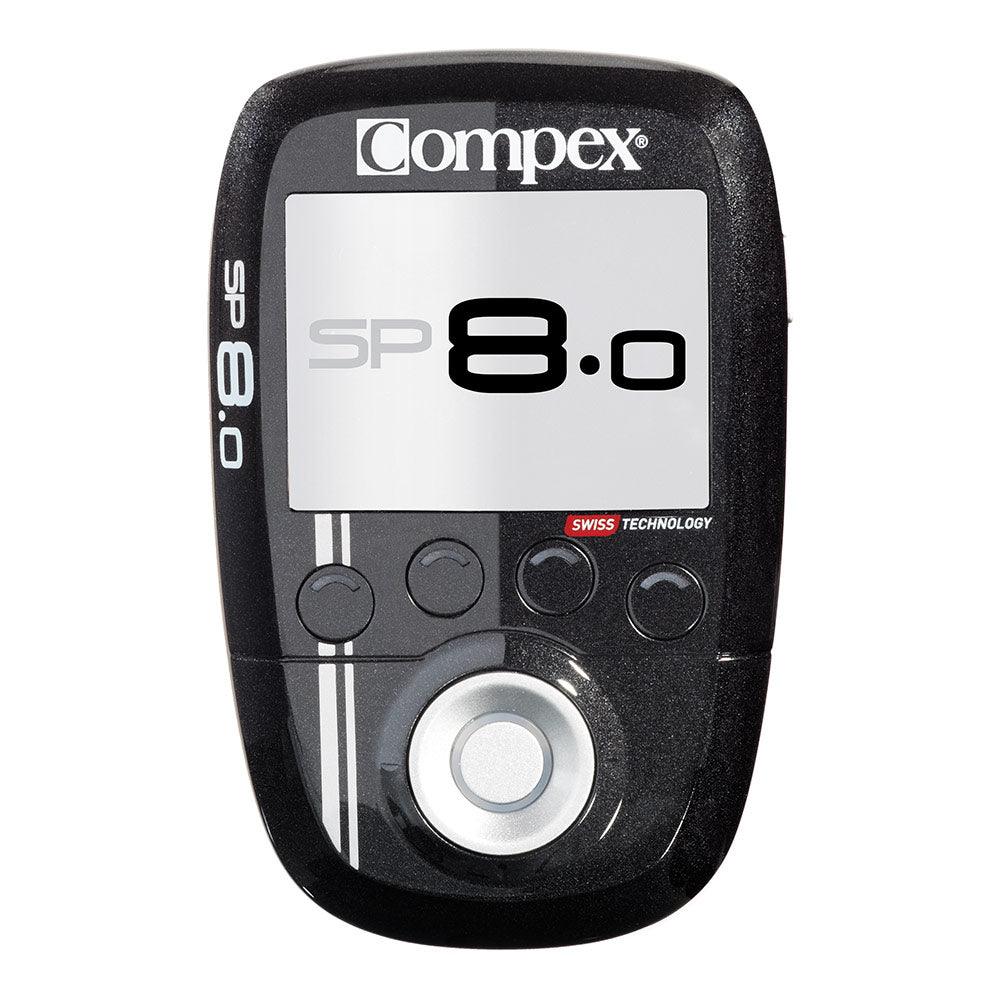 Compex SP 8.0 functional fitness muscle stimulator device, front view