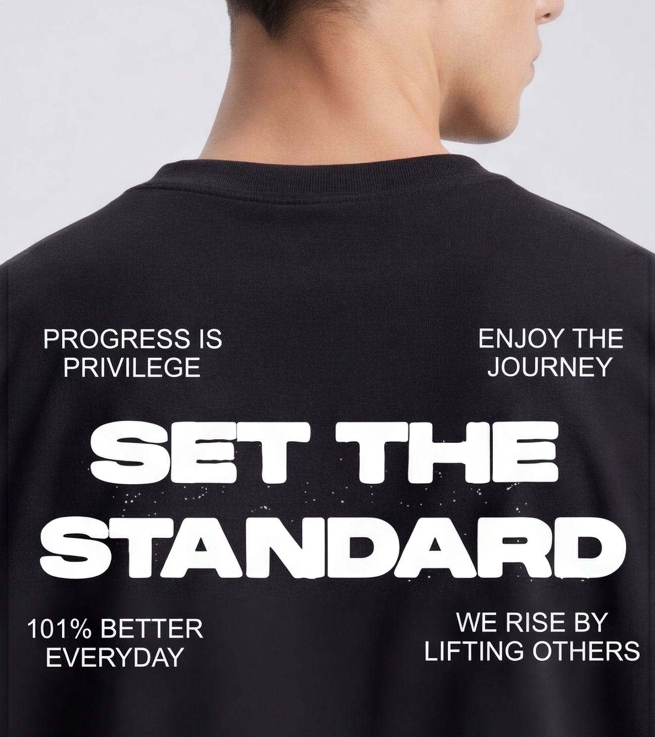 Men's Set the standard Oversized T-shirt - wodarmour