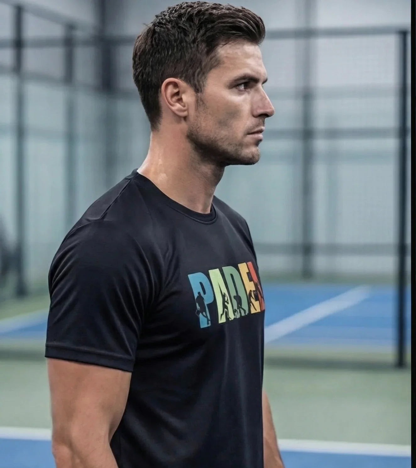 Men's Padel Pro Dry Fit T-Shirt | 100% Polyester Sports Tee - wodarmour