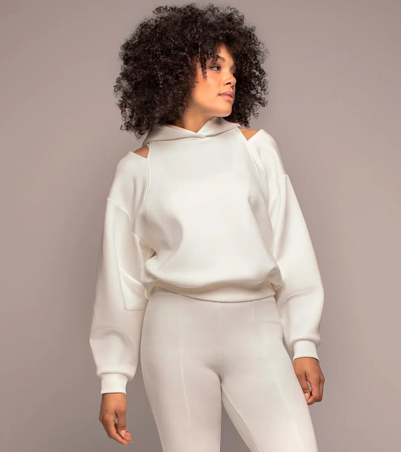 Women's Cutout Shoulder Hoodie