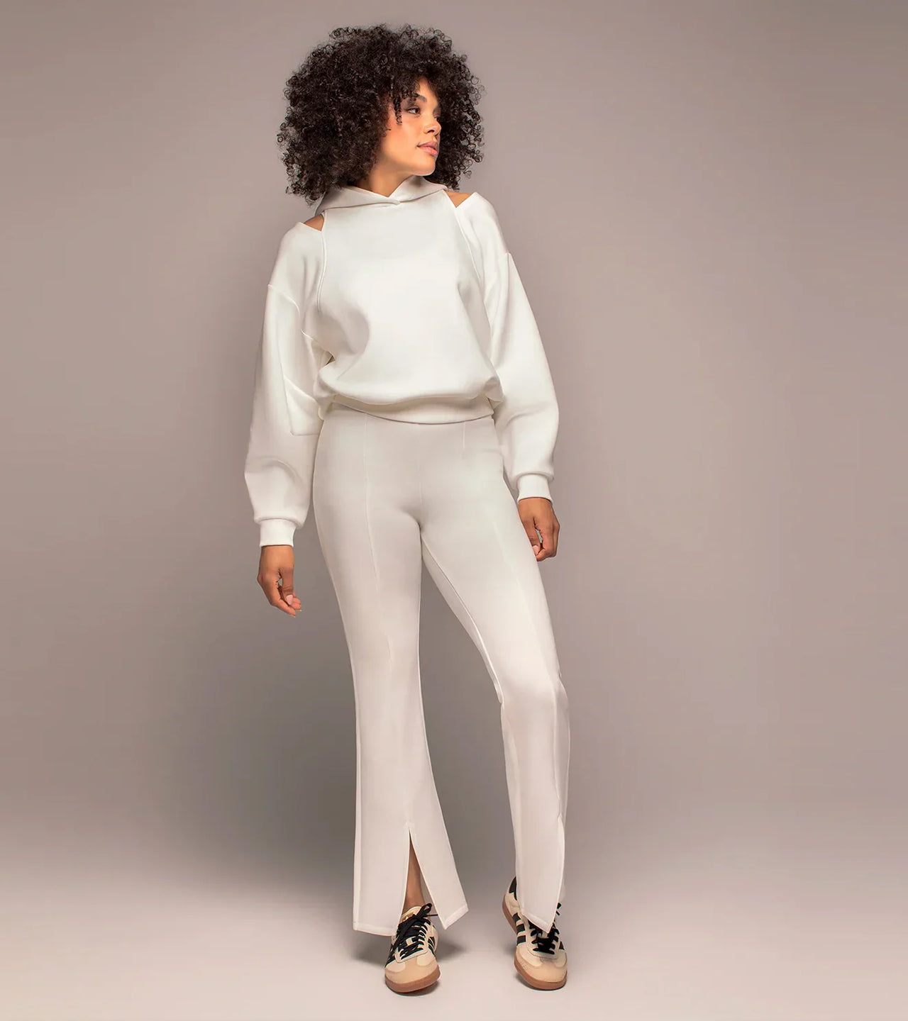 Women's Cutout Shoulder Hoodie