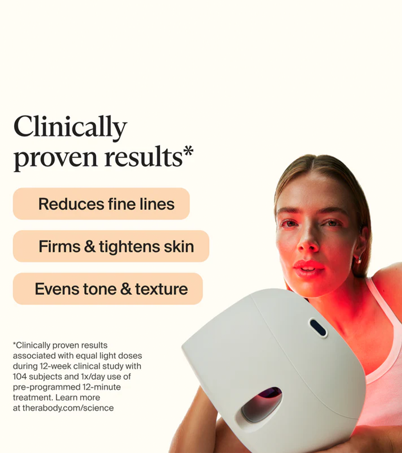 TheraFace Mask Glo - Advanced LED Light Therapy Face Mask for Indian S
