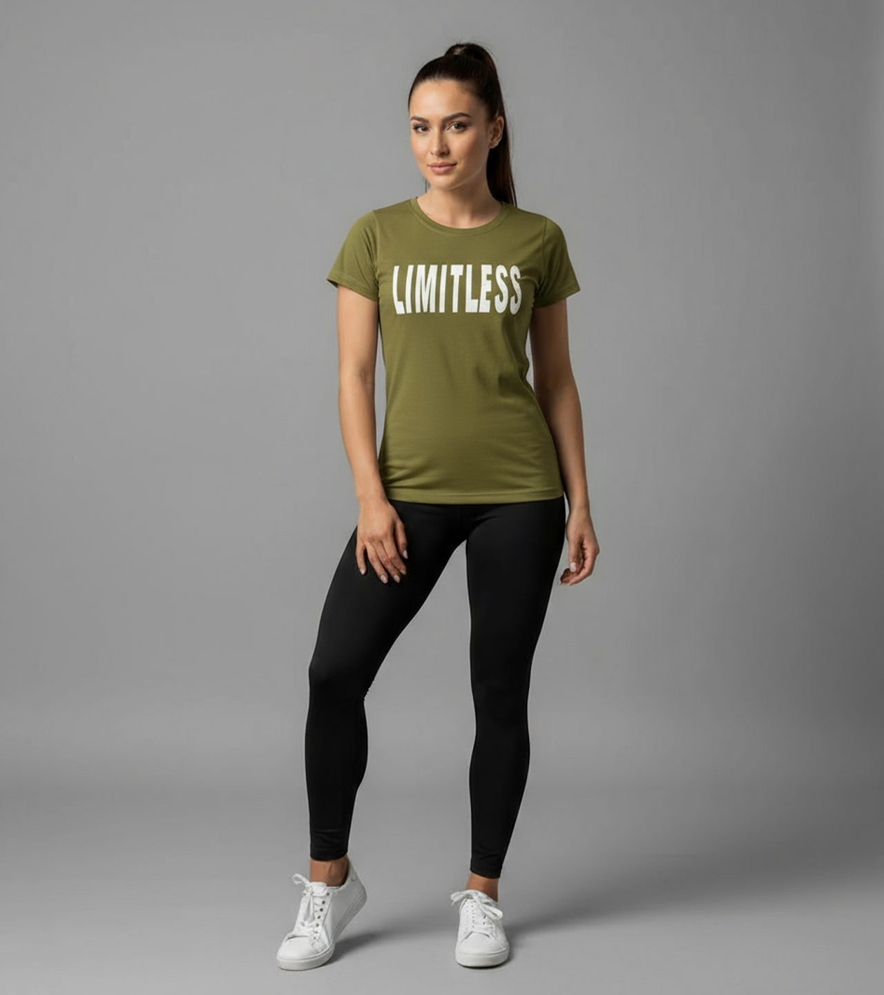 Women's Limitless T-Shirt (Olive Green)