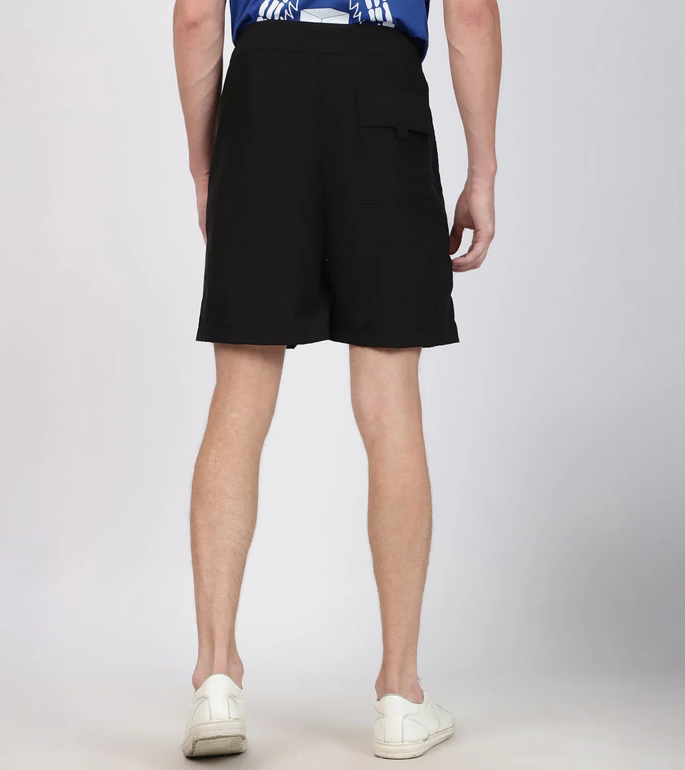 Men's CoreStrike Shorts (Black Grey )