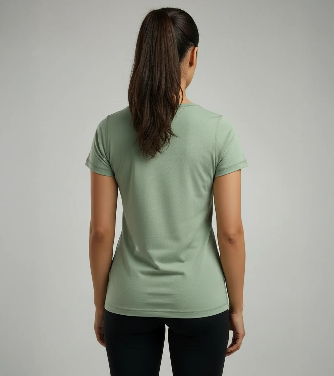Women's Amulet green training T-shirt