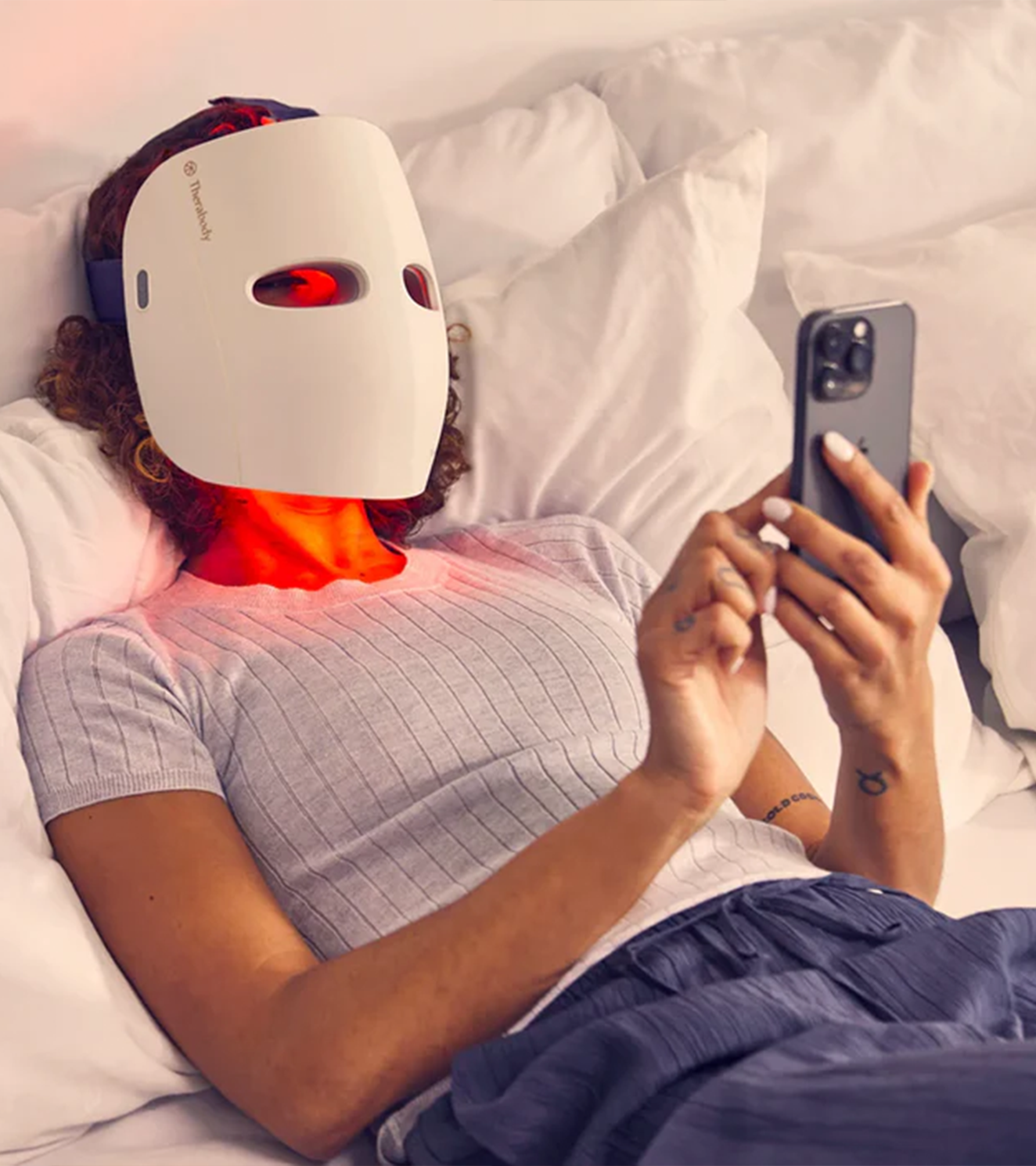 TheraFace Mask Glo - Advanced LED Light Therapy Face Mask for Indian Skin - wodarmour