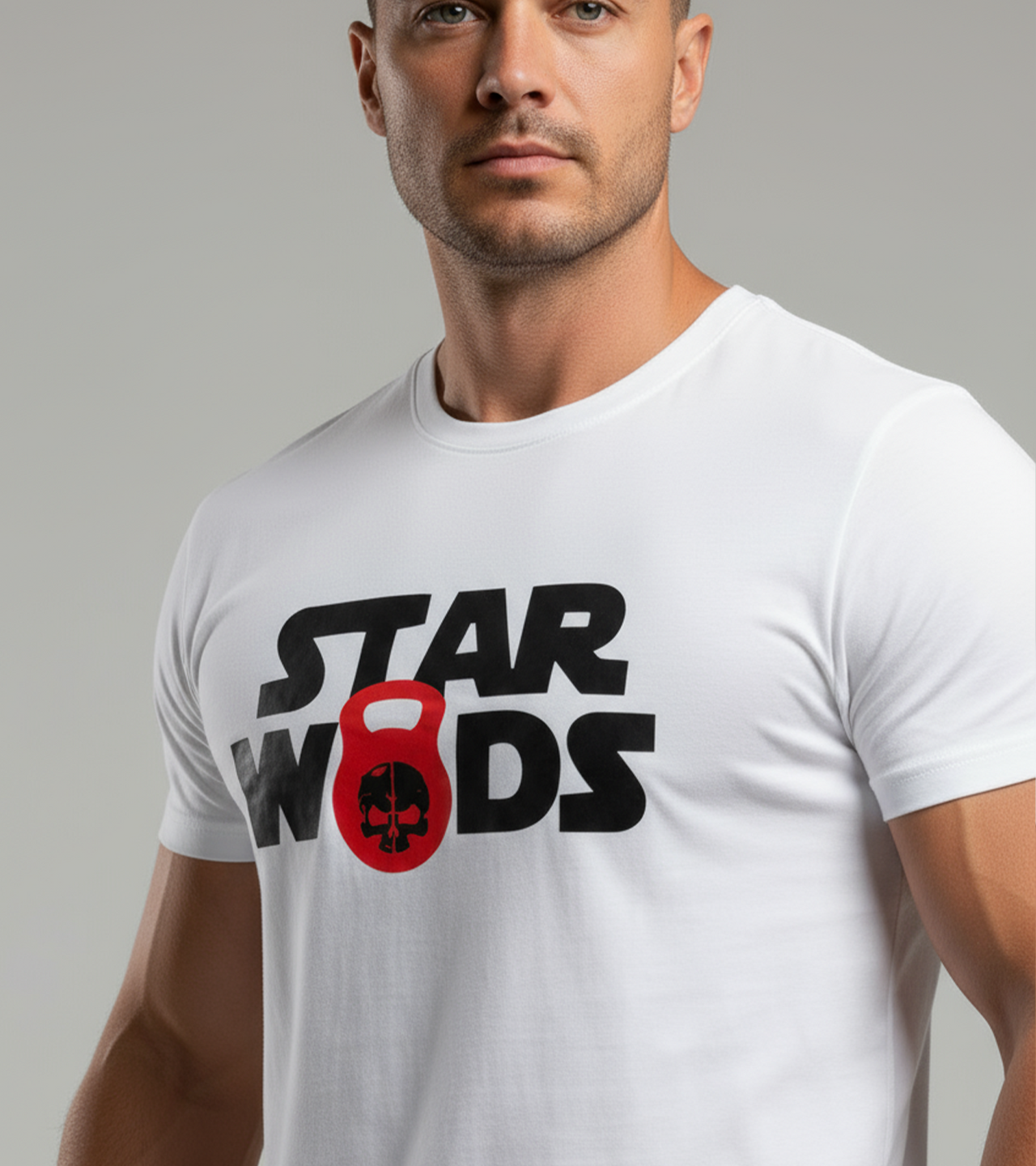 Men's "STAR WODS " T-Shirt (White)