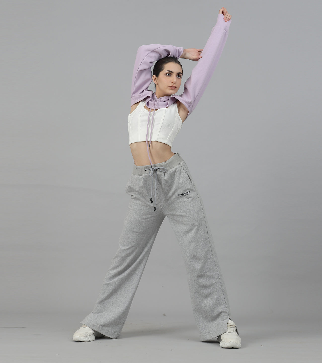 Women's Serenity Boot Cut Track Pants (grey )