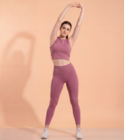 WOD Armour Essential Crop Tank - Rosewood Pink - wodarmour