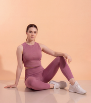 WOD Armour Essential Crop Tank - Rosewood Pink - wodarmour