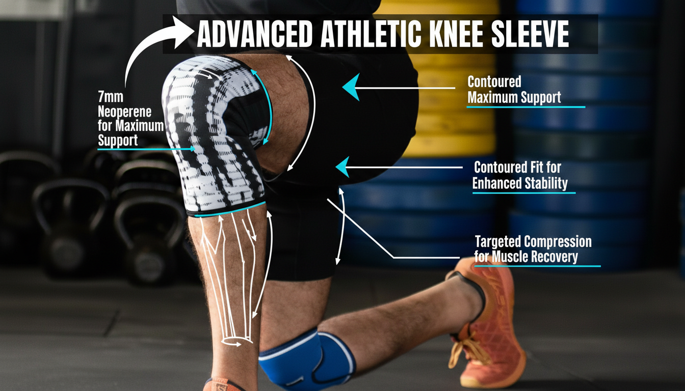 Neoprene knee sleeve 7 mm (Pro) - wodarmour