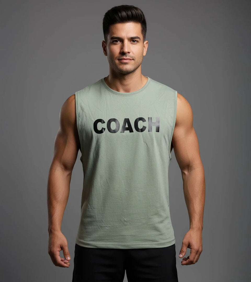 WOD Armour COACH Muscle Tank top – Command. Inspire. Train.