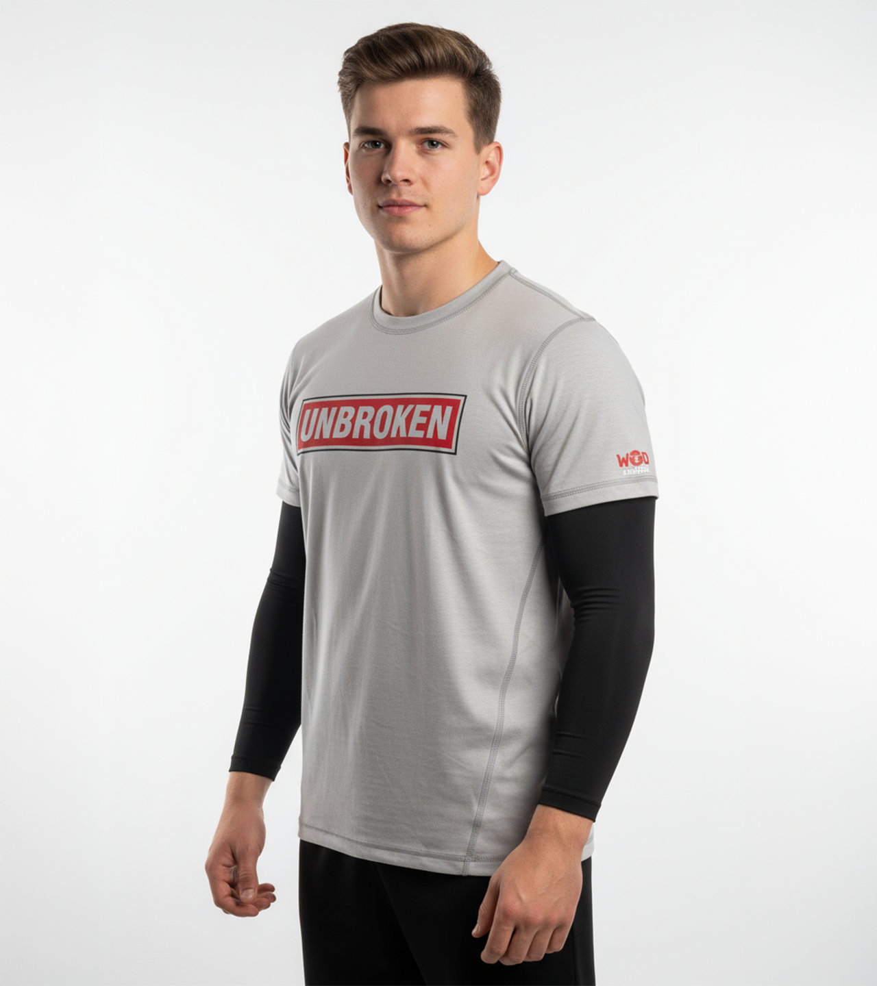 Men's Unbroken T-shirt (Rhino Grey) - wodarmour