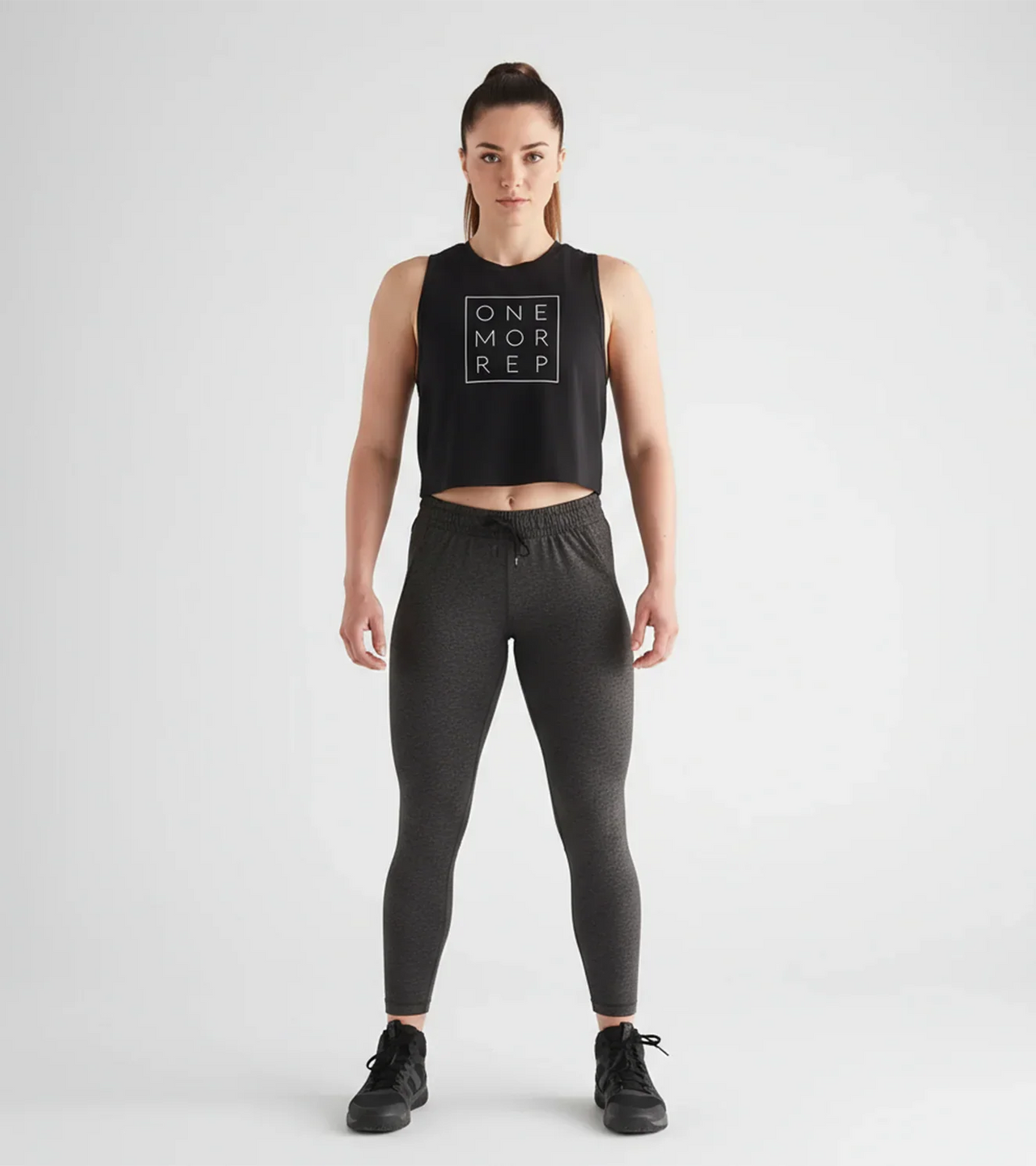 Women's Sleveless one more rep crop top