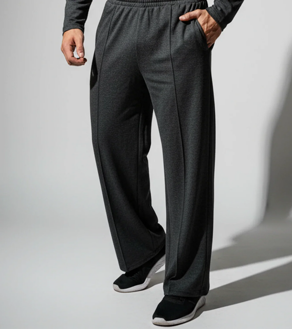 Men’s Relaxed Pintuck Performance Pants - Dark Grey