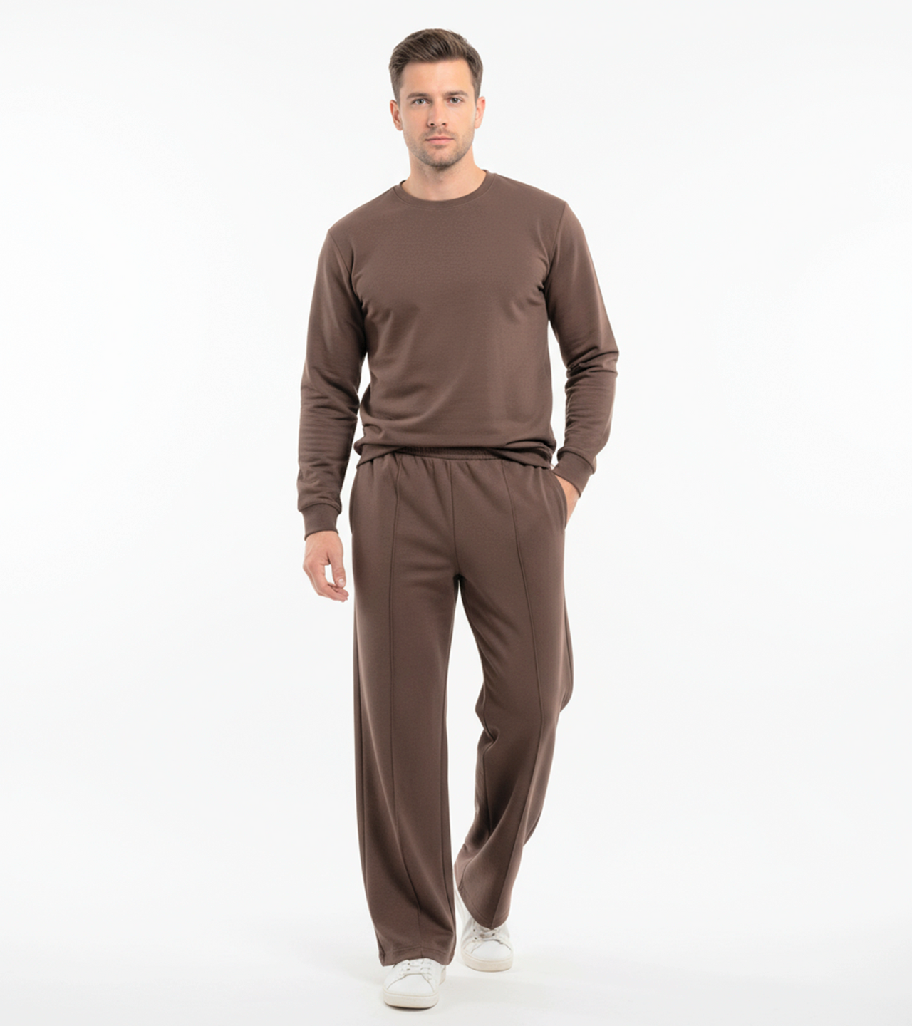 Men’s Relaxed Performance Pants - Chocolate Brown
