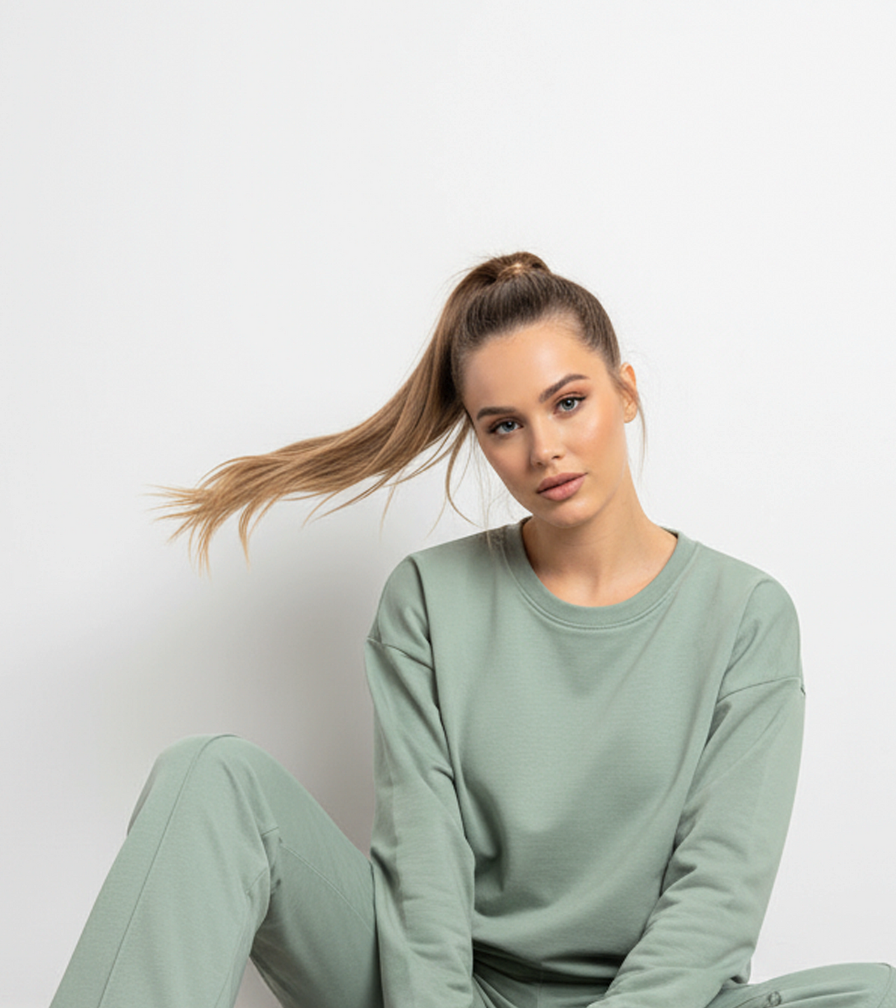 Women’s Essential Crewneck Sweatshirt - Mint Green