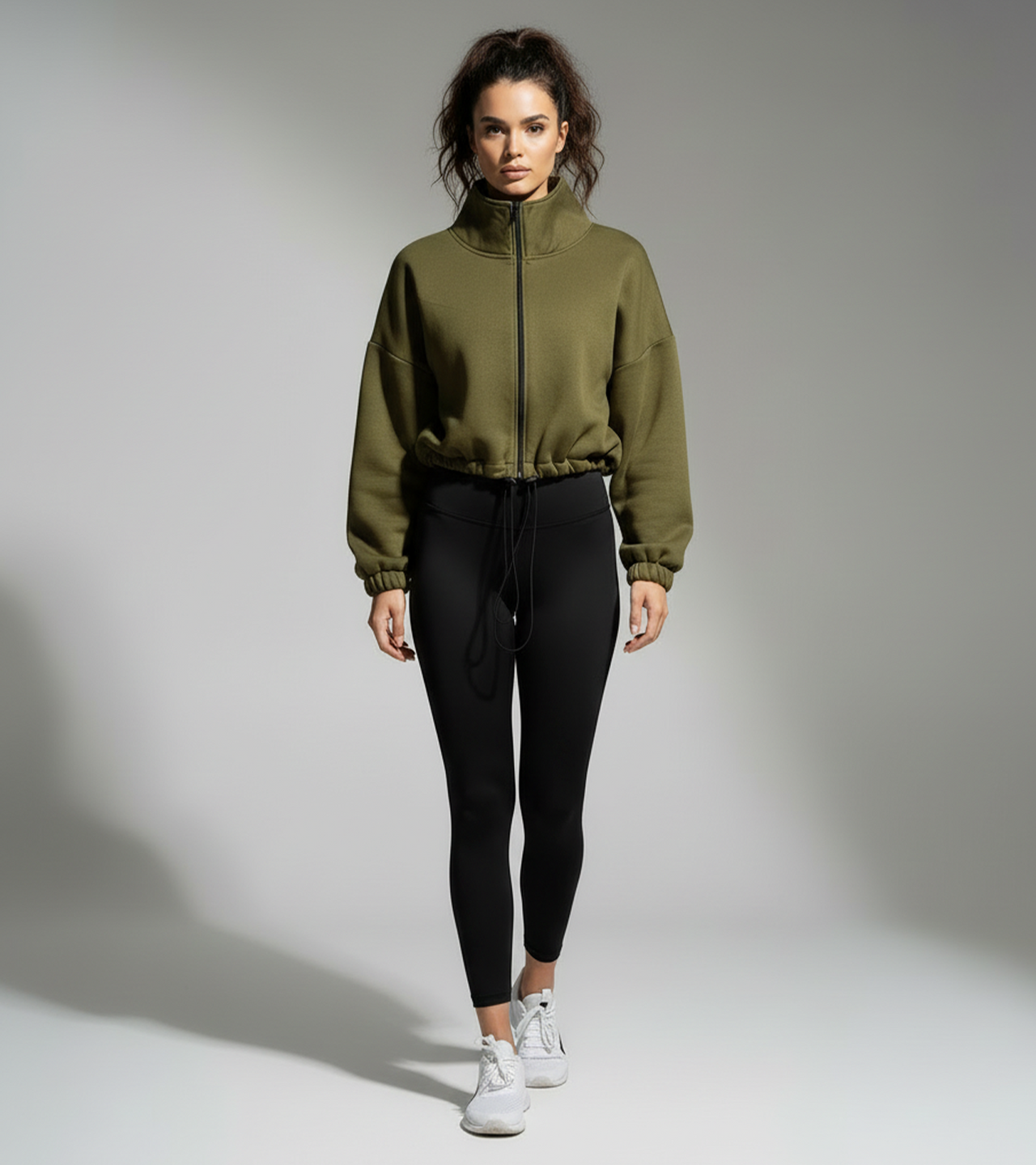 Women’s High-Neck Zip Sweatshirt