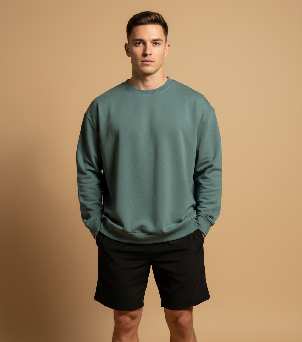 Men Oversized Fleece Sweatshirt - Limited Stock