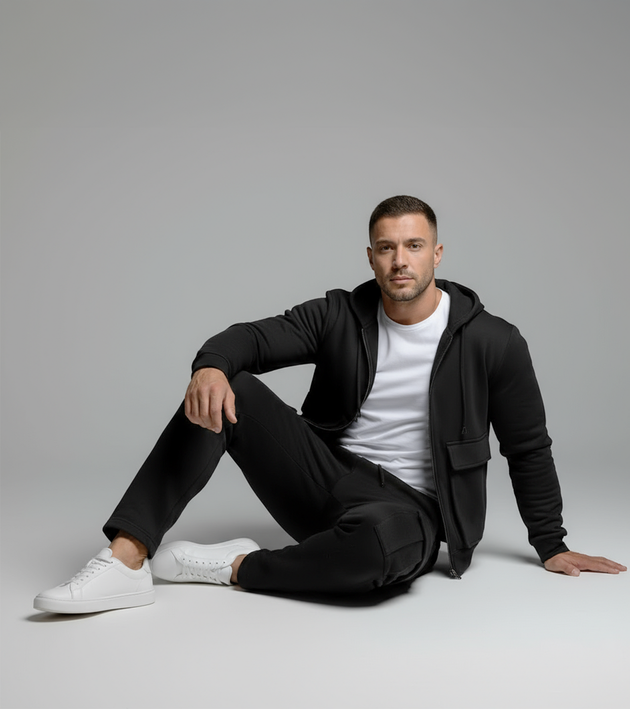 Men’s Premium Zip Hoodie - Black