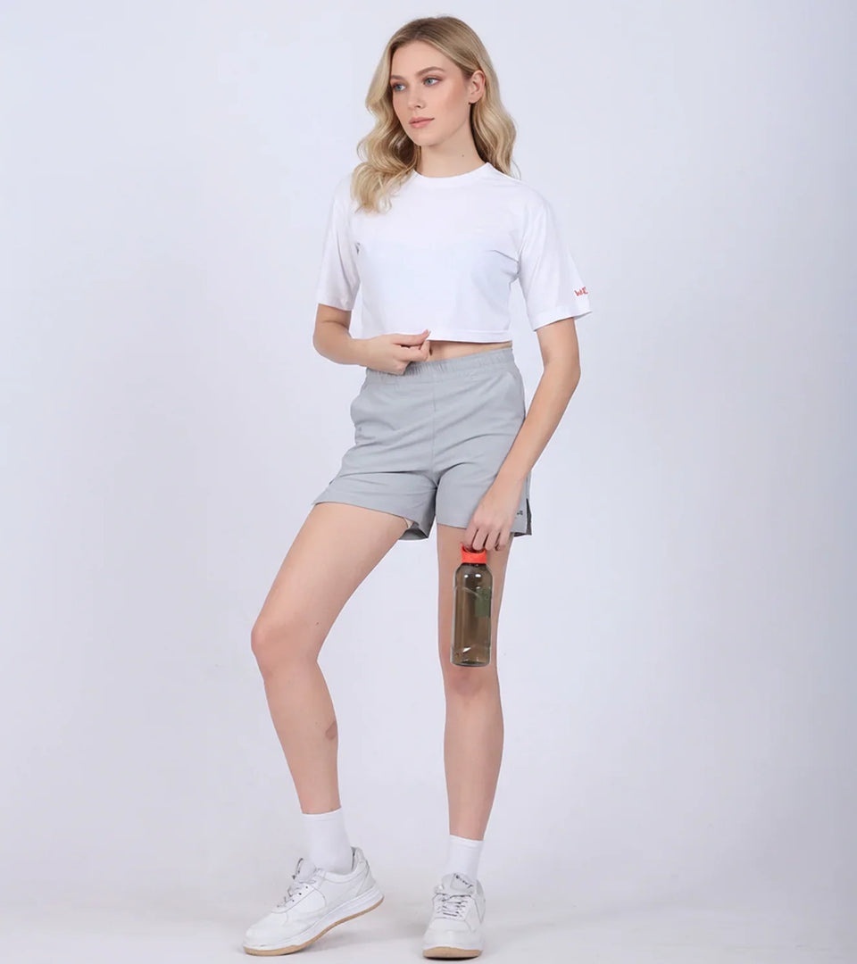 Women’s Cropped T-Shirt Performance - White